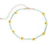 Kaulakoru, FRENCH RIVIERA | Trendy Green & Yellow Flower Necklace