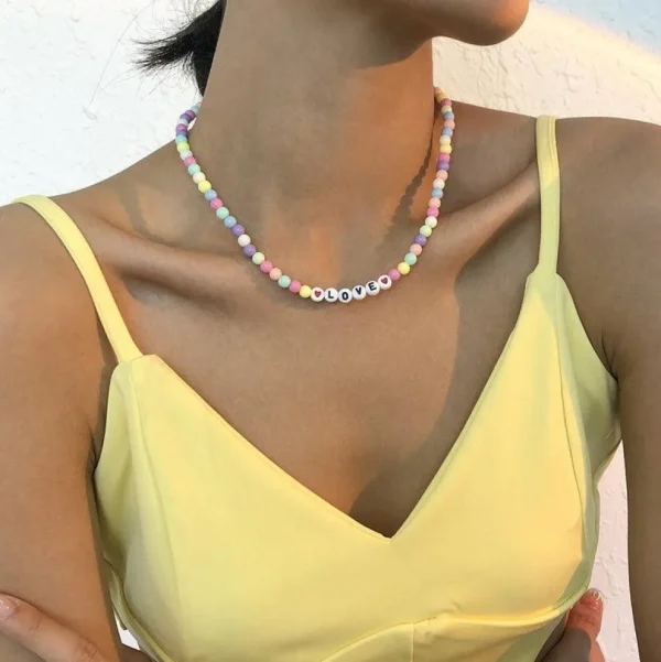 Kaulakoru, FRENCH RIVIERA | Trendy Colourful Love Necklace