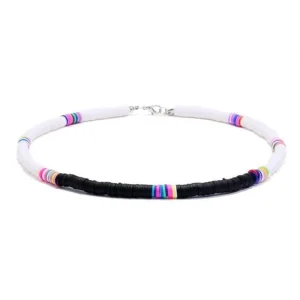Kaulakoru, FRENCH RIVIERA | White Surf Necklace -valkoinen kaulakoru