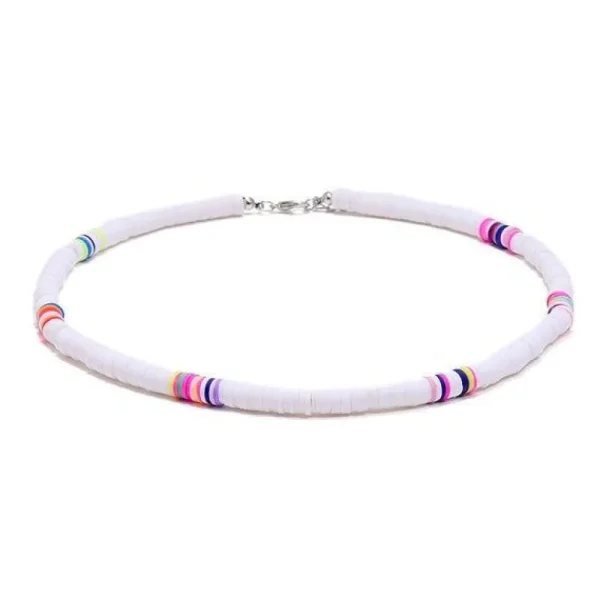 Kaulakoru, FRENCH RIVIERA | White + Multicolor Surf Necklace