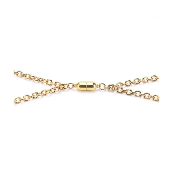 Kaulakoru, Gold Couple Necklace -rakkauskoru magneetilla