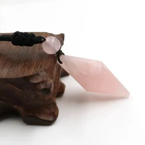 Kaulakoru, NATURE COLLECTION | Diamond Necklace with Rose Quartz