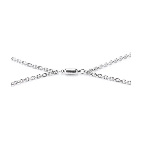 Kaulakoru, Silver Couple Necklace -rakkauskoru magneetilla
