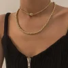 Kaulakorusetti, FRENCH RIVIERA | Gold Pearl Necklace Set