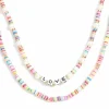 Kaulakorusetti, PAPARAZZI | Colourful Surf Necklace with Love Text