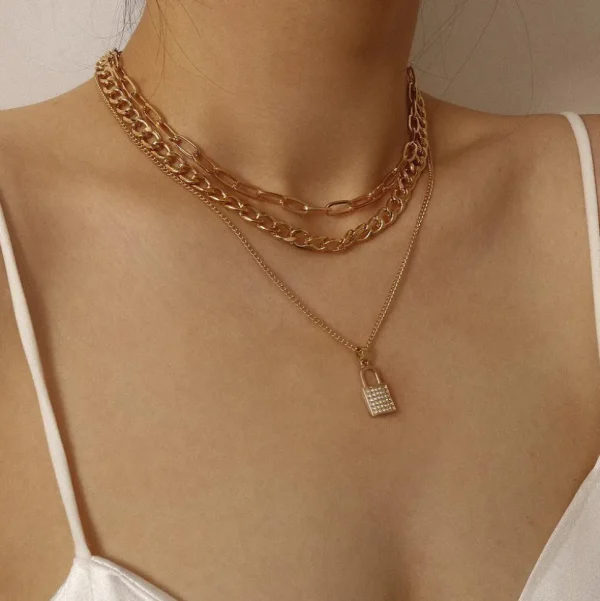 Kerroskaulakoru, FRENCH RIVIERA | Chunky Layer Necklace in Gold