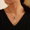 Kerroskaulakoru, FRENCH RIVIERA | Cross Layer Necklace in Gold