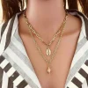 Kerroskaulakoru, FRENCH RIVIERA | Two Layer Seashell Necklace in Gold