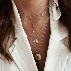 Kerroskaulakoru, FRENCH RIVIERA | Delicate Layer Necklace in Gold