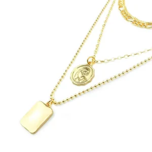 Kerroskaulakoru, FRENCH RIVIERA | Saint Layer Necklace in Gold
