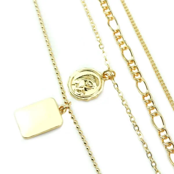Kerroskaulakoru, FRENCH RIVIERA | Saint Layer Necklace in Gold
