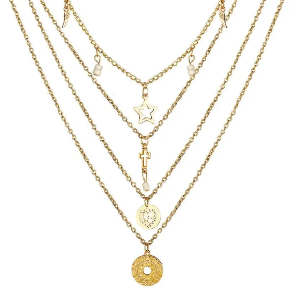 Kerroskaulakoru, FRENCH RIVIERA | Delicate Layer Necklace in Gold