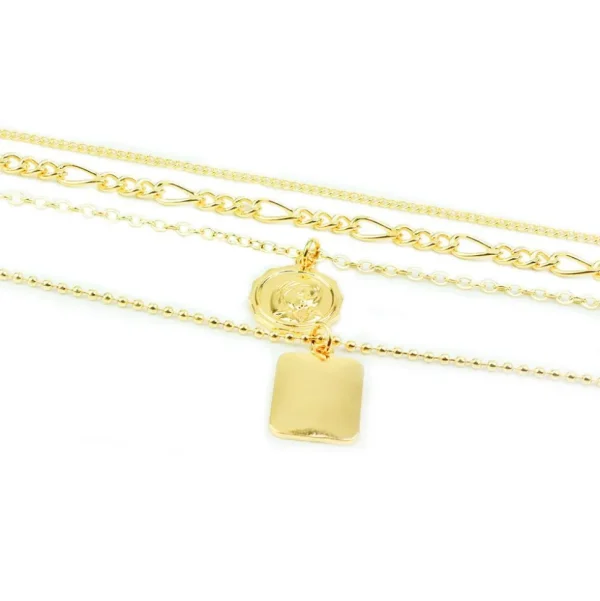 Kerroskaulakoru, FRENCH RIVIERA | Saint Layer Necklace in Gold