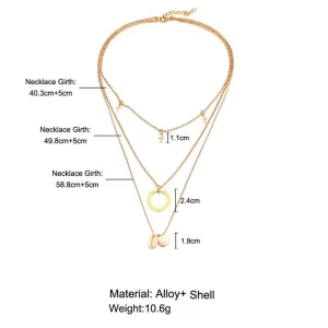 Kerroskaulakoru, FRENCH RIVIERA | Summer Layer Necklace in Gold