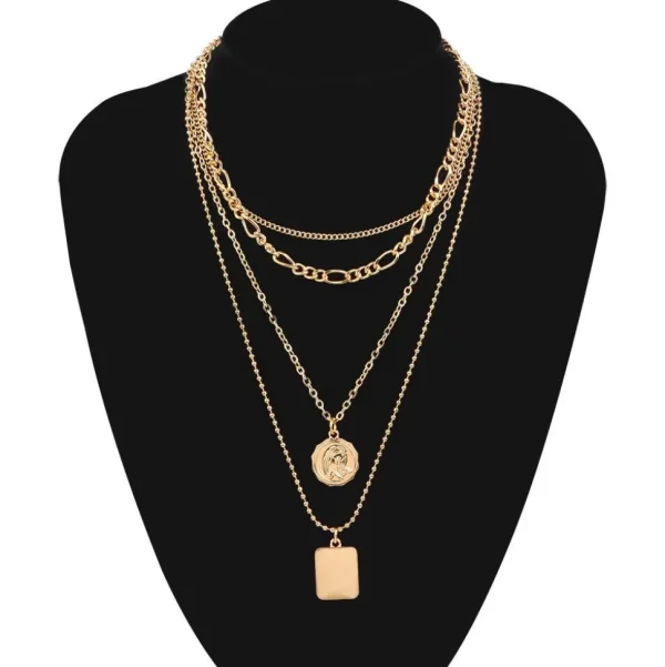 Kerroskaulakoru, FRENCH RIVIERA | Saint Layer Necklace in Gold