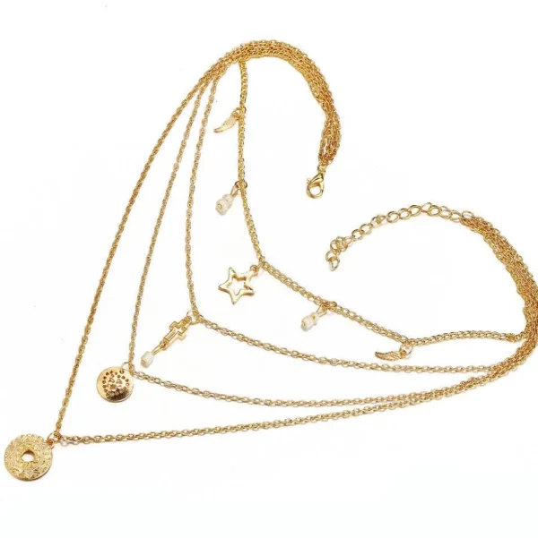 Kerroskaulakoru, FRENCH RIVIERA | Delicate Layer Necklace in Gold