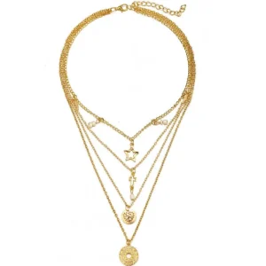 Kerroskaulakoru, FRENCH RIVIERA | Delicate Layer Necklace in Gold
