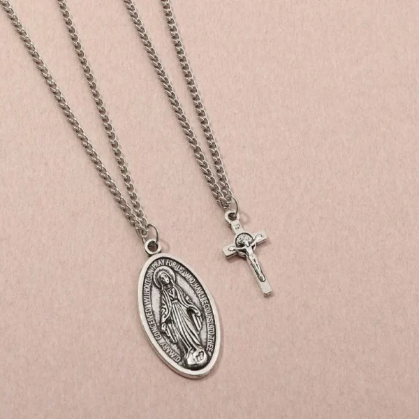 Kerroskaulakoru, PAPARAZZI | Necklace with Cross and Madonna