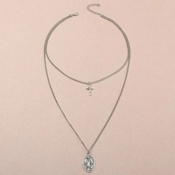 Kerroskaulakoru, PAPARAZZI | Necklace with Cross and Madonna
