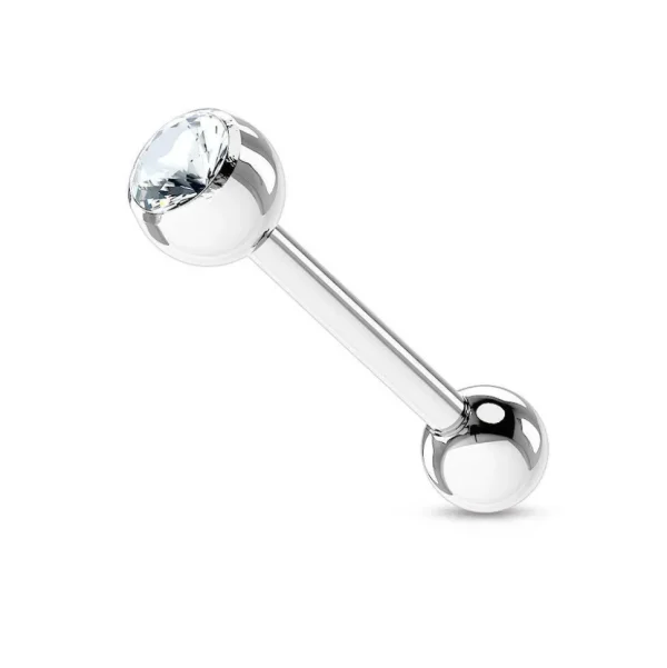Kielikoru, Barbell 1,6mm Kristalli (kirkas)