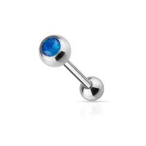 Kielikoru, Barbell 1,6mm Opaalikristalli (tummanturkoosi)