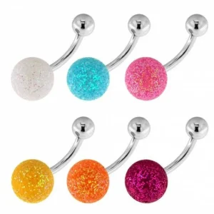 Kirurginteräksinen glitternapakoru | Basic Double Glitter Ball