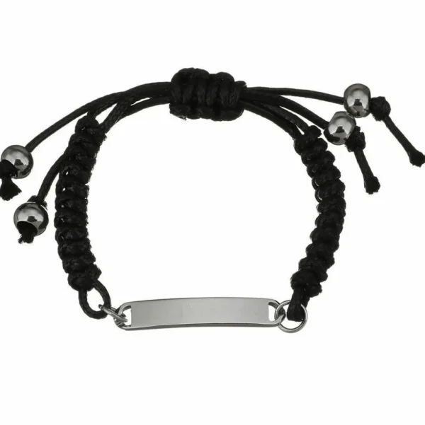 Kirurginteräksinen rannekoru, Relaxed Black Bracelet
