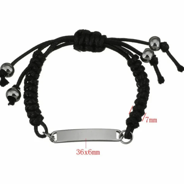 Kirurginteräksinen rannekoru, Relaxed Black Bracelet