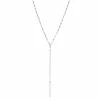 Kirurginteräskaulakoru, FRENCH RIVIERA | Y-Shaped Necklace in Silver
