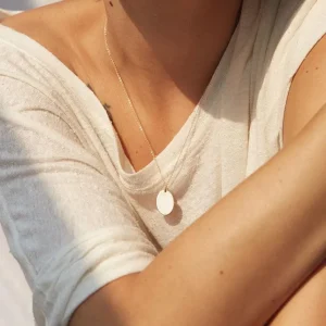 Kirurginteräskaulakoru, FRENCH RIVIERA | Oval Necklace in Silver