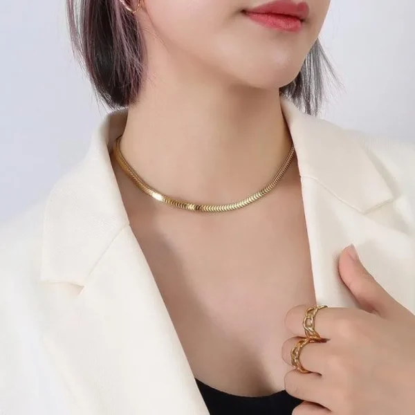 Kirurginteräskaulakoru, FRENCH RIVIERA | Lux Chain in Gold