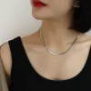 Kirurginteräskaulakoru, FRENCH RIVIERA | Snake Bone Chain in Silver
