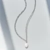 Kirurginteräskaulakoru, FRENCH RIVIERA | Double Chain Necklace in Silver