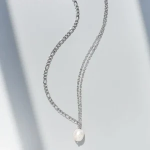 Kirurginteräskaulakoru, FRENCH RIVIERA | Double Chain Necklace in Silver