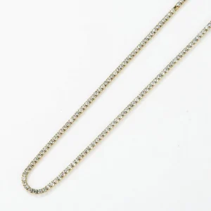 Kirurginteräskaulakoru, FRENCH RIVIERA | Party Choker -kulta strassikoru