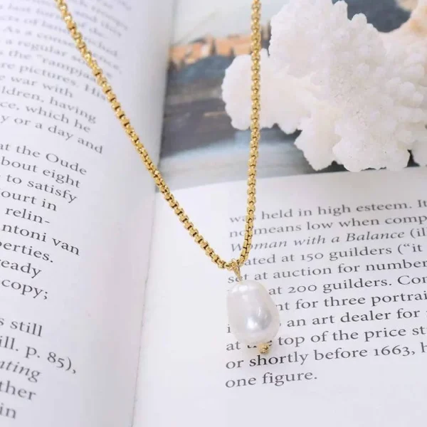 Kirurginteräskaulakoru, FRENCH RIVIERA | Allie Necklace -helmikaulakoru