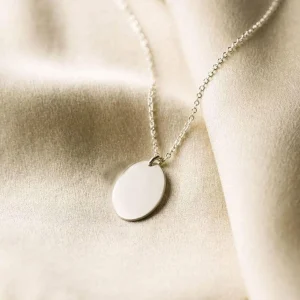 Kirurginteräskaulakoru, FRENCH RIVIERA | Oval Necklace in Silver