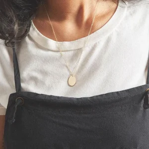 Kirurginteräskaulakoru, FRENCH RIVIERA | Oval Necklace in Gold
