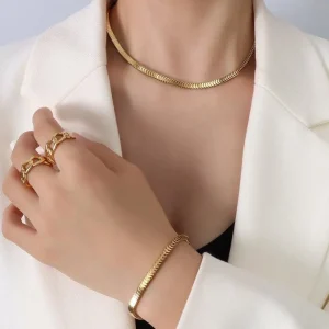Kirurginteräskaulakoru, FRENCH RIVIERA | Lux Chain in Gold