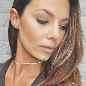 Kirurginteräskaulakoru, FRENCH RIVIERA | Party Choker -kulta strassikoru