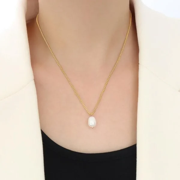Kirurginteräskaulakoru, FRENCH RIVIERA | Allie Necklace -helmikaulakoru