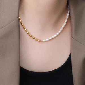 Kirurginteräskaulakoru, FRENCH RIVIERA | Zara Necklace -helmikaulakoru