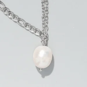 Kirurginteräskaulakoru, FRENCH RIVIERA | Double Chain Necklace in Silver