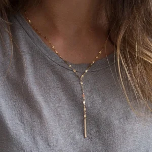 Kirurginteräskaulakoru, FRENCH RIVIERA | Y-Shaped Necklace in Gold