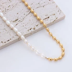 Kirurginteräskaulakoru, FRENCH RIVIERA | Zara Necklace -helmikaulakoru