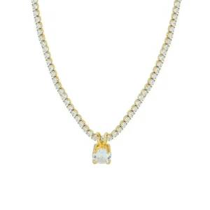 Kirurginteräskaulakoru, FRENCH RIVIERA | Fay Necklace -kulta strassikoru