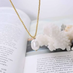 Kirurginteräskaulakoru, FRENCH RIVIERA | Allie Necklace -helmikaulakoru