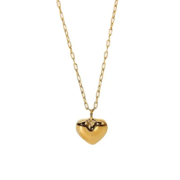 Kirurginteräskaulakoru, Gold Heart -kultasydän