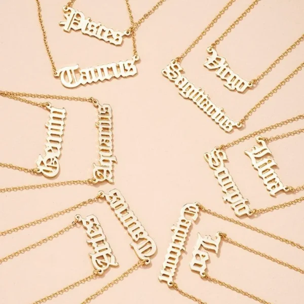 Kirurginteräskaulakoru, Horoscope -tekstikoru horoskooppimerkeille