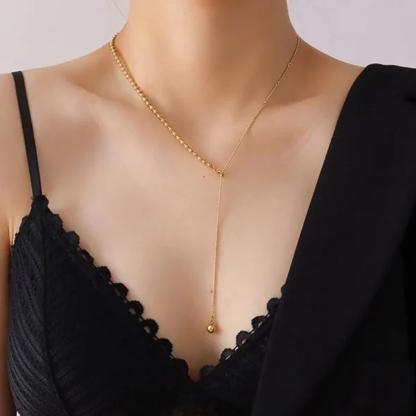Kirurginteräsketju, FRENCH RIVIERA | Modern Steel Chain in Gold